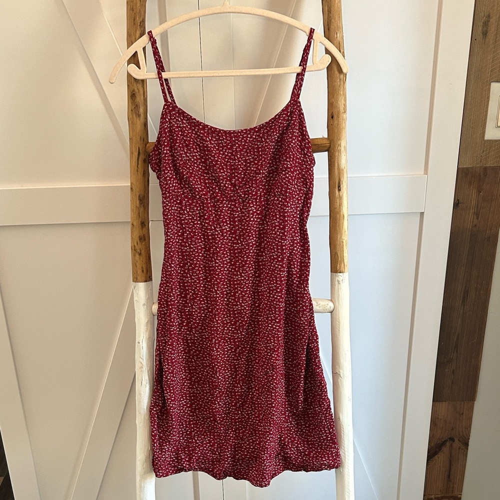 Brandy Melville Floral Red Dress